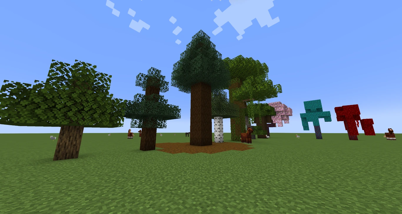 Minecraft Ferme à Arbres Automatique Types de Bois