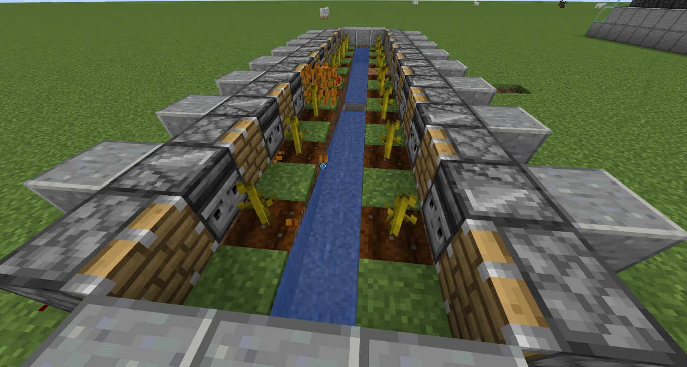 Minecraft Ferme automatique de citrouilles et de cactus 6