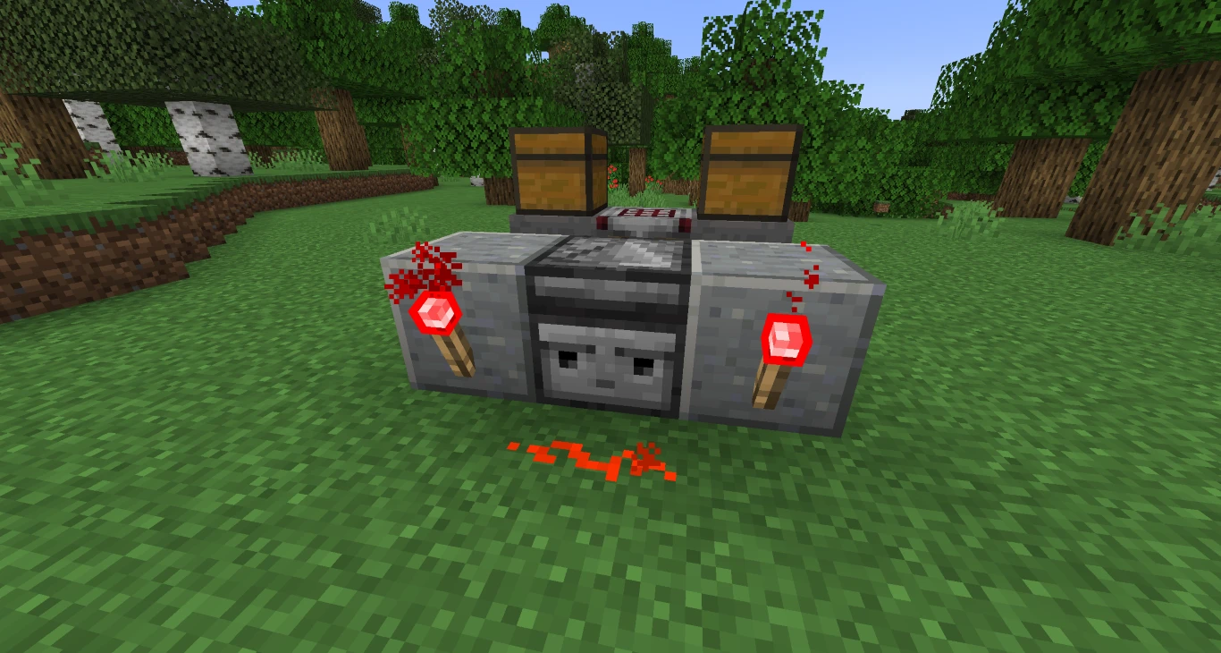 Minecraft Automatische Feuerwerksraketenfarm 6