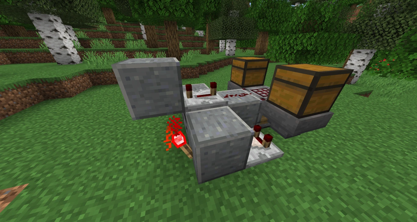 Minecraft Automatische Feuerwerksraketenfarm 7