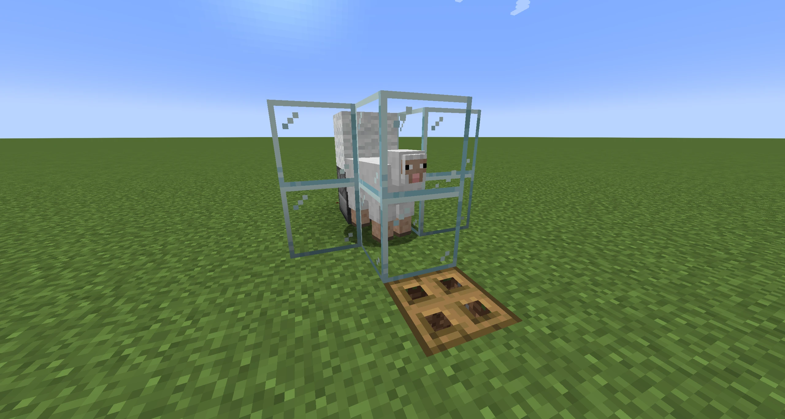 Minecraft Automatische Wollfarm 1