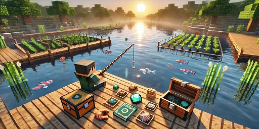 Minecraft Pesca Automática: Guía para Comida Infinita y Tesoros Raros