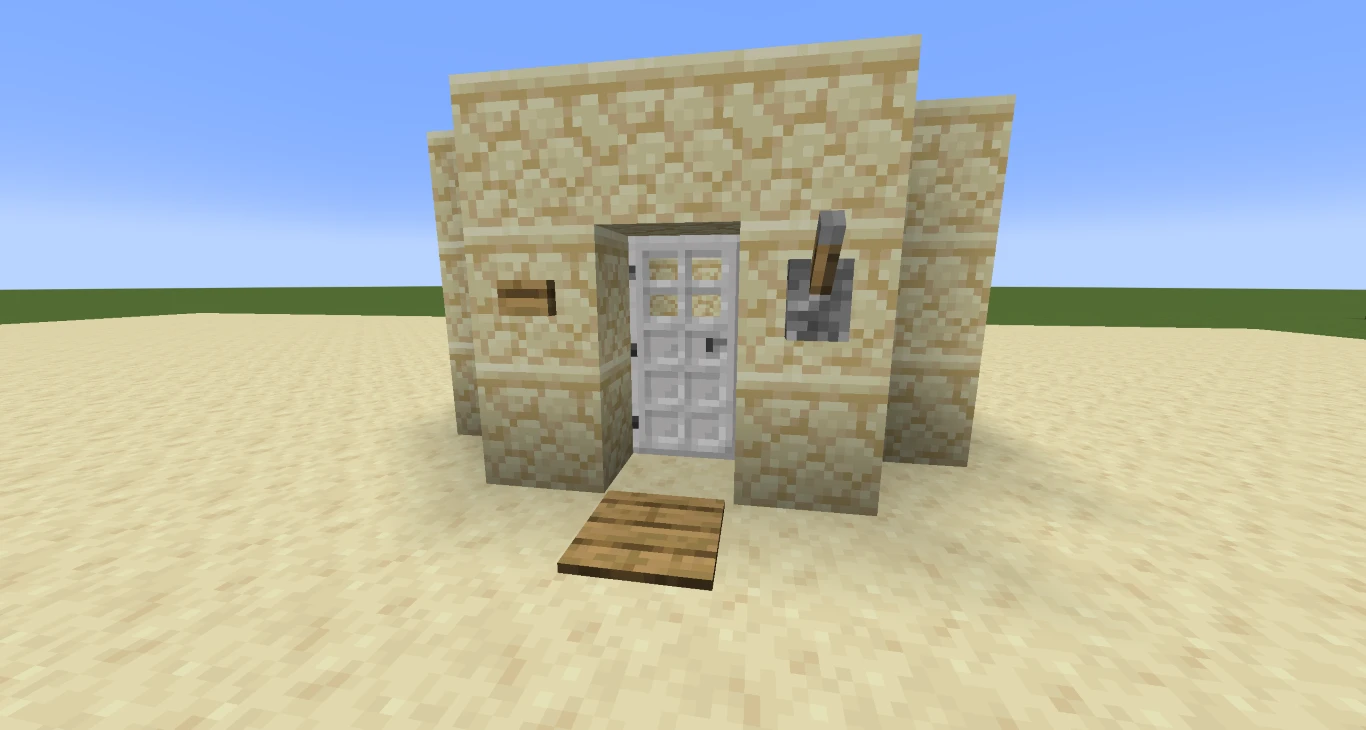 Minecraft Automatische Deur Eindconstructie