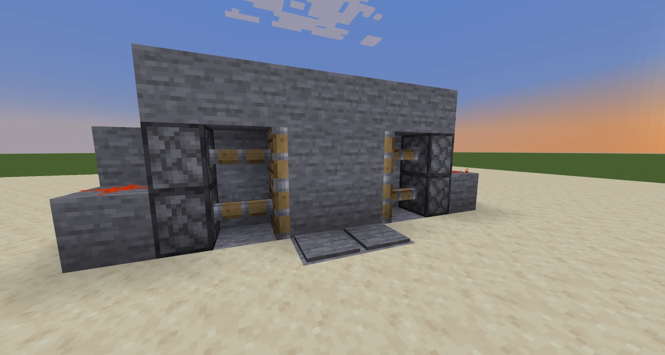 Minecraft Automatic Door Final Layout