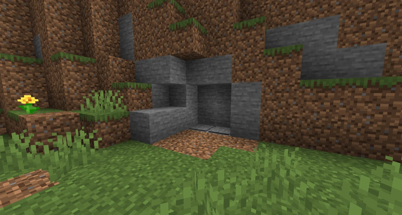 Minecraft Puerta Automática Entrada Oculta