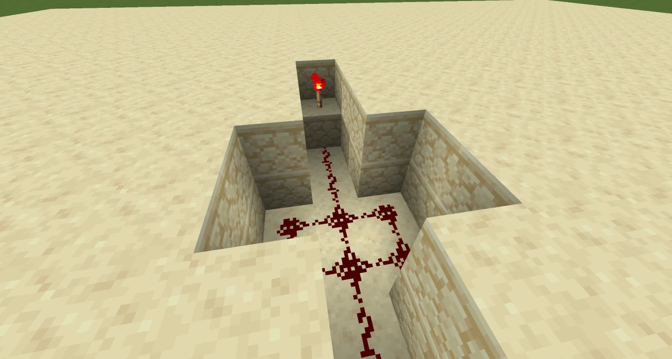 Configuração do Redstone da Porta Automática no Minecraft