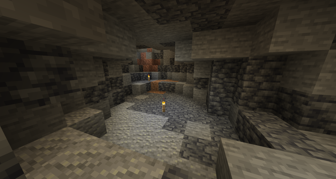 Minecraft cave