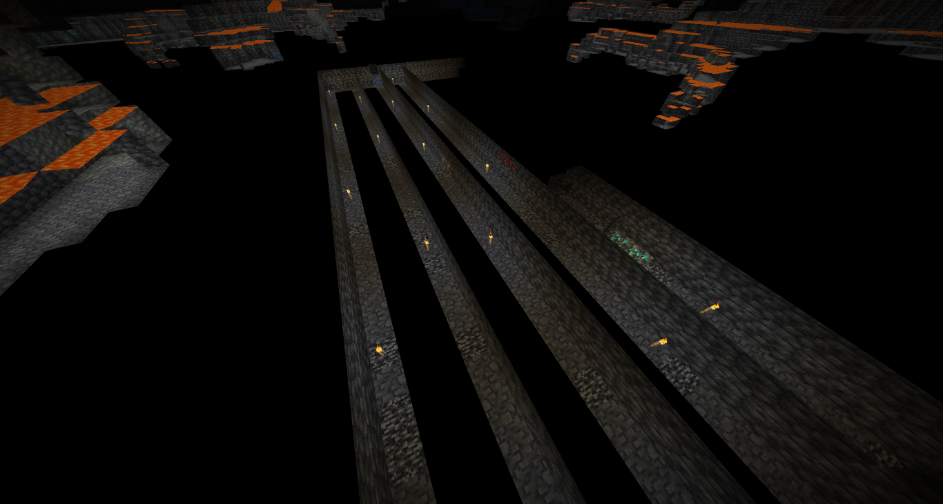 Strip Mining in Minecraft