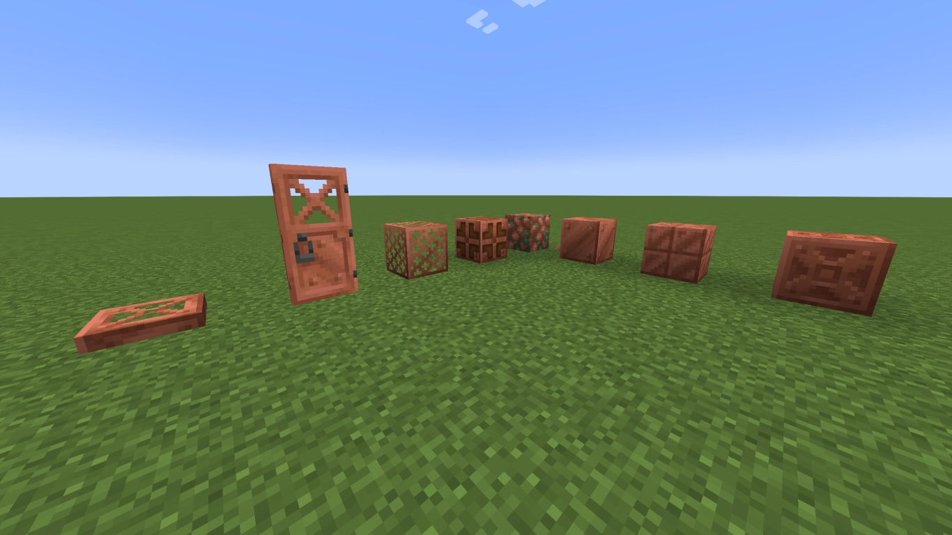 Copper blocks as building ideas