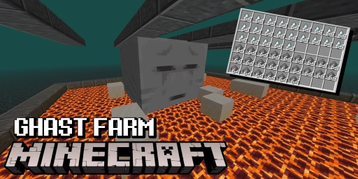 Minecraft: Automatische Ghast-Farm für Schwarzpulver und Ghasttränen