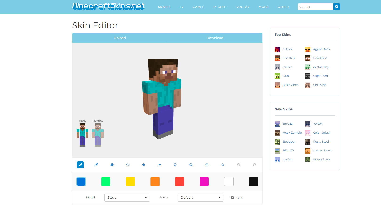 Minecraft Skin Editor