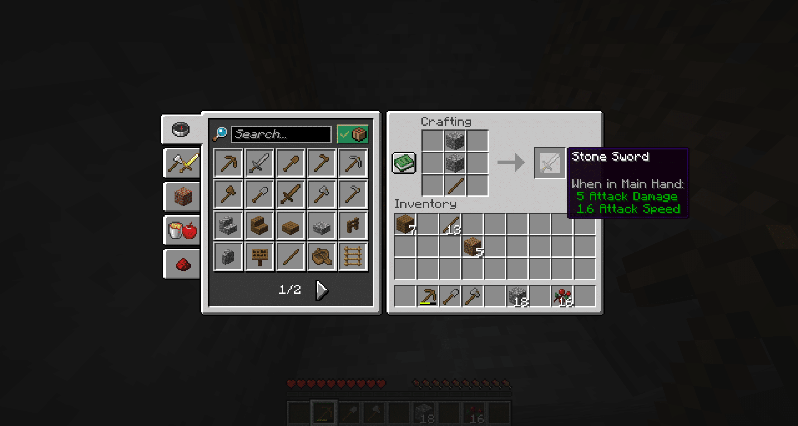 Minecraft Crafting