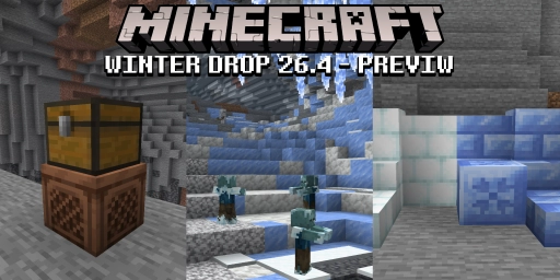 Minecraft atualização de inverno 26.4: Ice Caves, Frostbite e novos tijolos