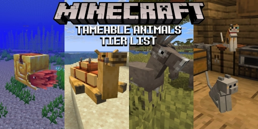 Animaux apprivoisables dans Minecraft : classement ultime de S à C