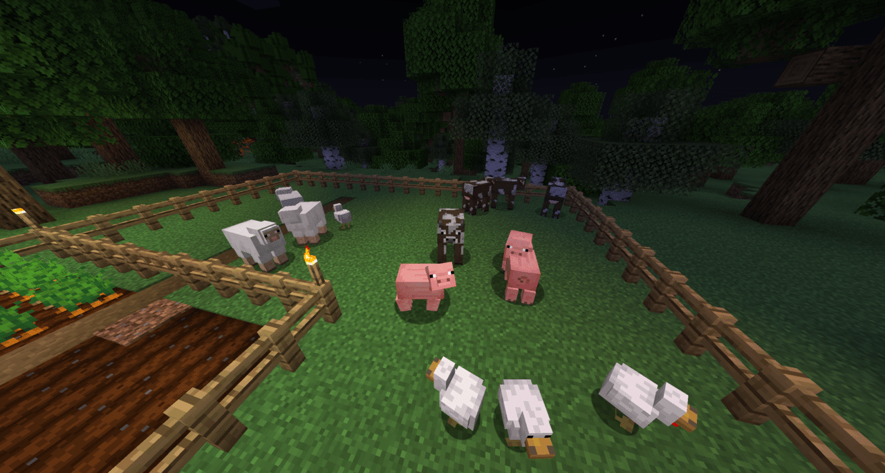 Animais no Minecraft