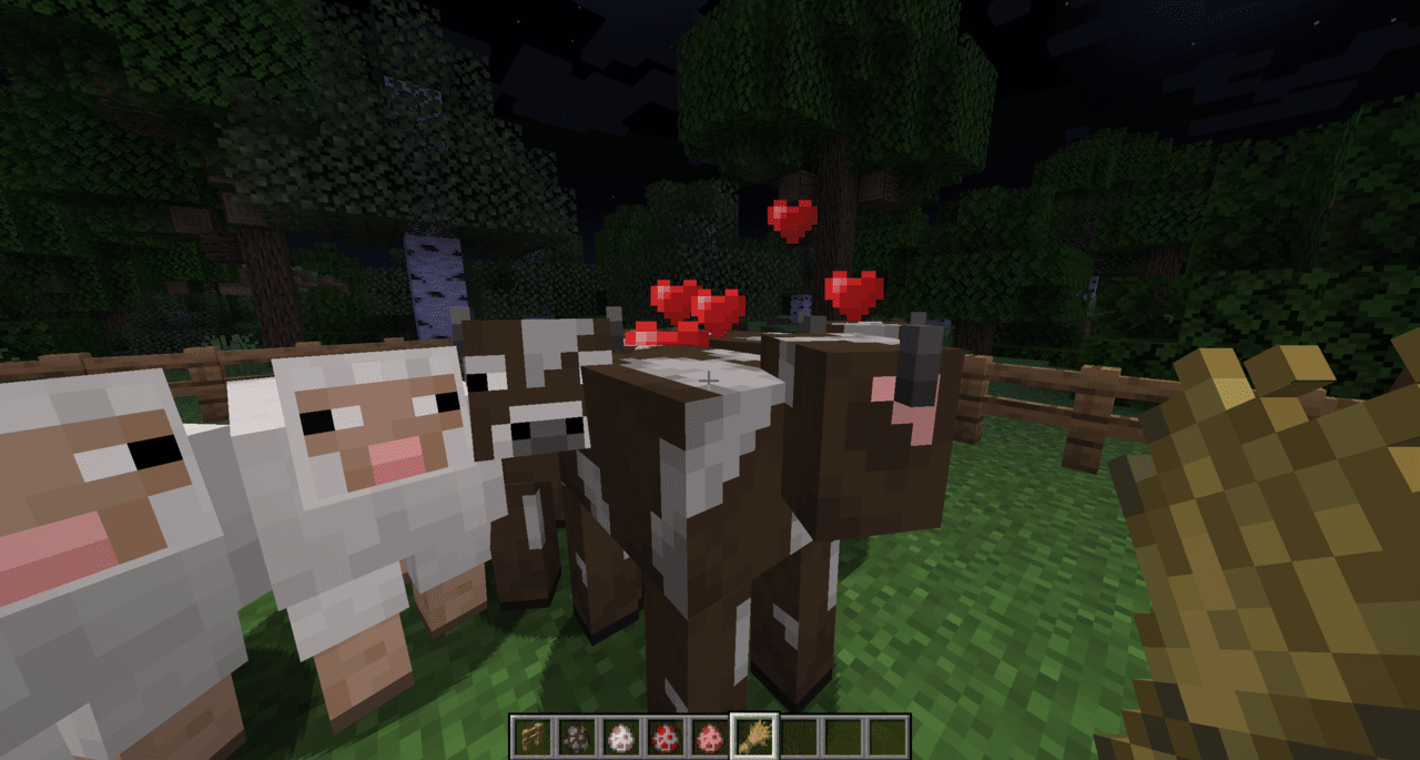 Vacas no Minecraft