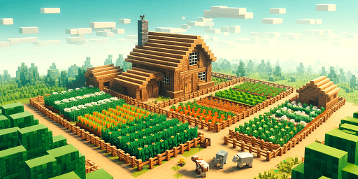 Construye una granja en Minecraft: Guía sencilla para alimentos y recursos