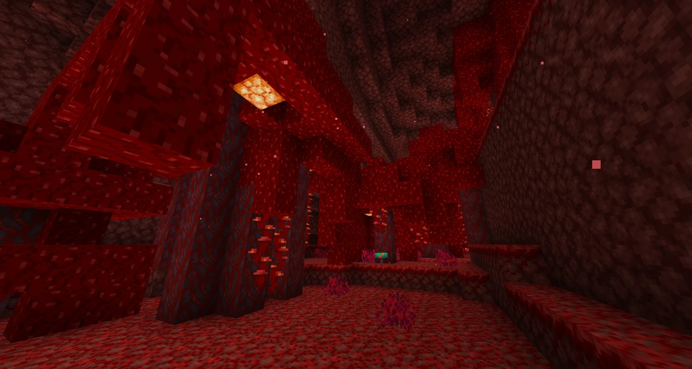 Minecraft Nether Karmesinwald