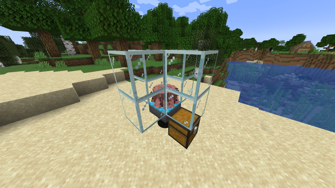 Ferme automatique de carapaces de tatous dans Minecraft